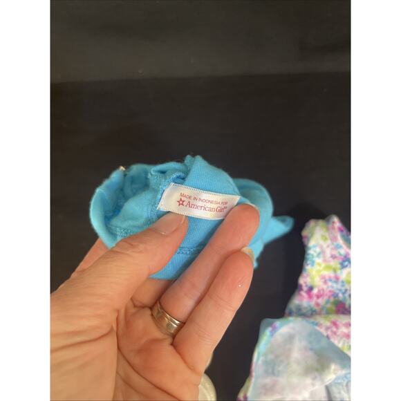 American Girl Truly Me MEET OUTFIT Blue Floral Dress Jacket Shoes NO DOLL - Picture 8 of 9